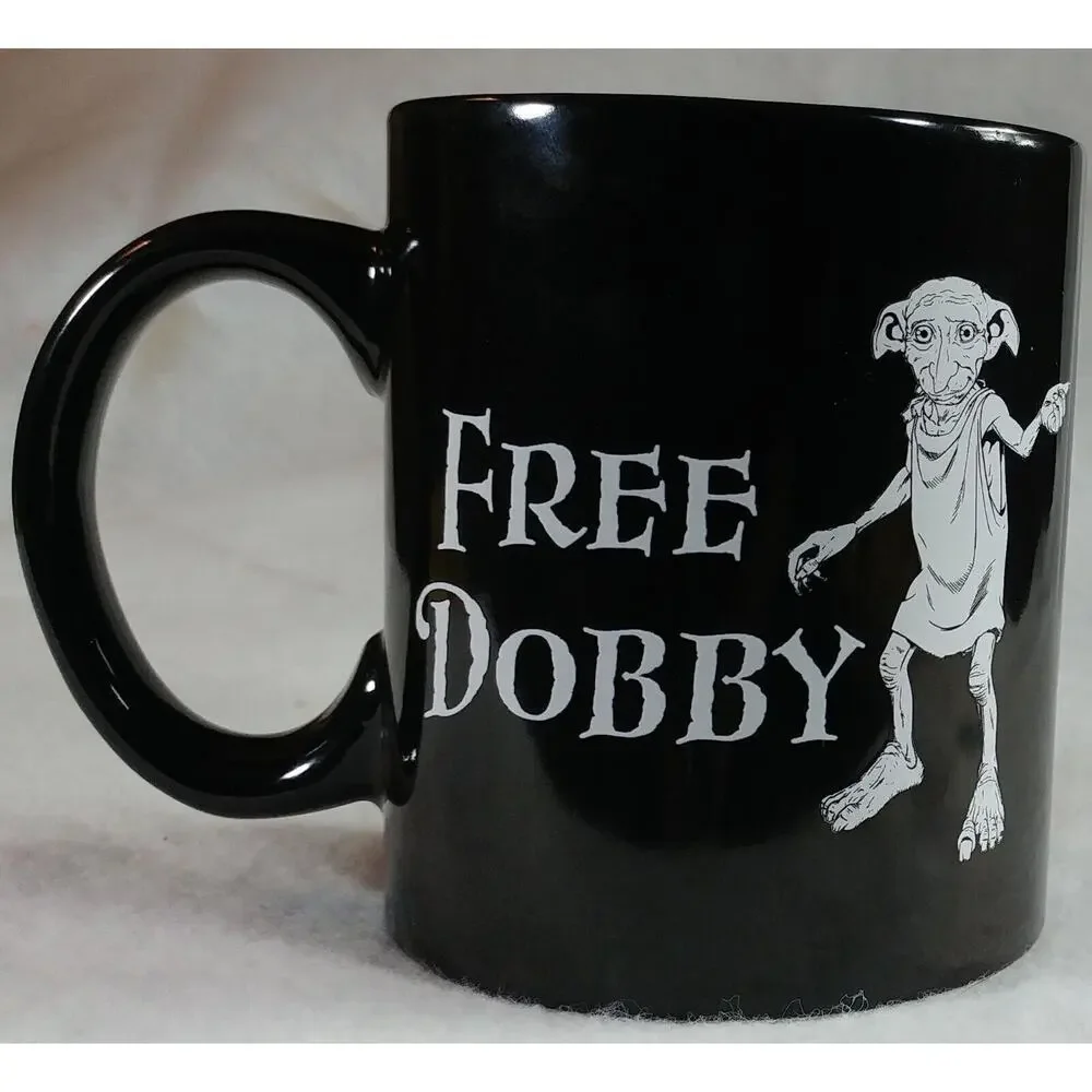 Harry Potter Free Dobby 12 oz Coffee Mug Black Paladone House Elf